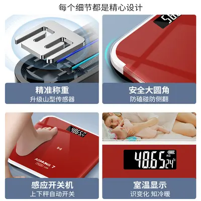 Large Rechargeable Household Digital Body Fat Scale