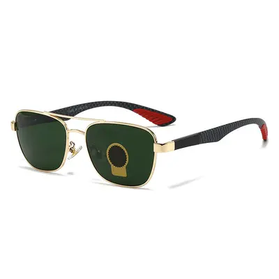 Classic Round Double Bridge Glass Lens Sunglasses, Model 82005 - 6