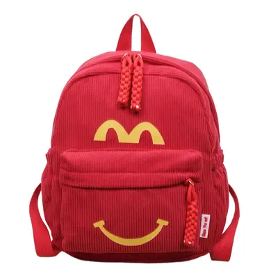 Corduroy Children's Backpack, Large Capacity Schoolbag for Primary and Middle School Stude - 6