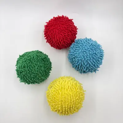 Colorful Firecracker Ball Cat Toy, 9 cm Large Ball, Interactive - 4