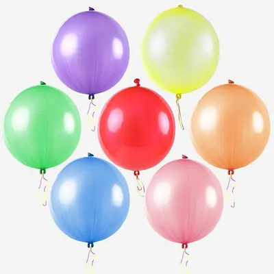 Elastischer Prallball, verdickter Latex, mehrfarbig, Kinder-Handprallball - 7