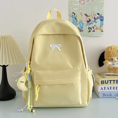 Neuer Cross-Border Schulrucksack Mittelstufe Schülerinnen Hochwertig Schmetterling Schleife Doppelschultergurt Großes Fassungsvermögen Leicht Laptop-Rucksack Reise - 7