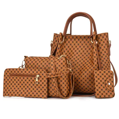 2025 Women's Mother-and-Child Bag Set, 4 Pieces, Tote and Shoulder Bag