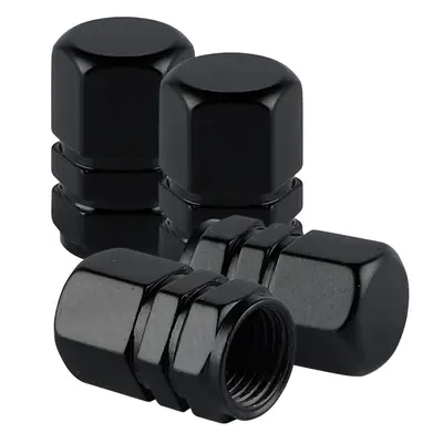 Colorful Aluminum Alloy Tire Valve Caps, Leak-Proof Hex, Ten Colors
