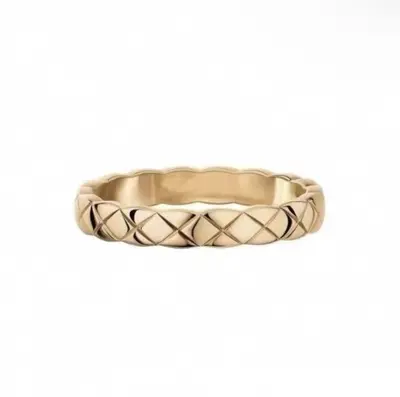 Xiaoxiang Coco Ring, 18K plattiert, CNC graviert - 8