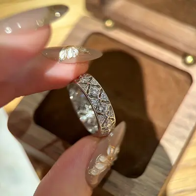 Damenring 18 Karat Silber