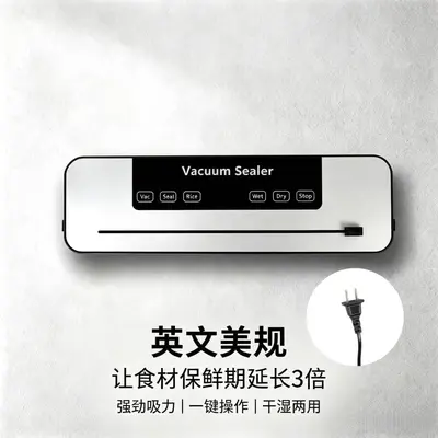 食品保鲜机自动真空封口机干湿两用批发跨境包装机家用真空封口机 - 9