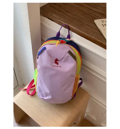 Color-Block Lightweight Backpack for Hiking and Travel - 10