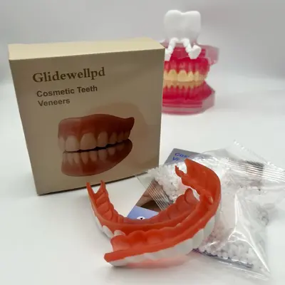 Falsche Zahnabdeckung Set, 3 Versionen + 20 g Zahngel - 4