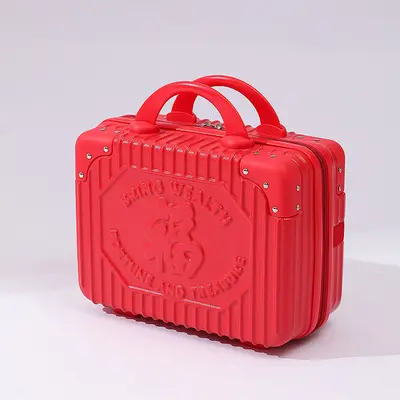 Factory Direct Sales 14 inch Small Suitcase, Luggage, Wedding Gift Box, Tool Bag, Lightweight Carry-on Trolley, Cosmetic Case - 13