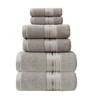 Baumwoll-Handtuchset, sechsteilig, glänzender Satin - 12