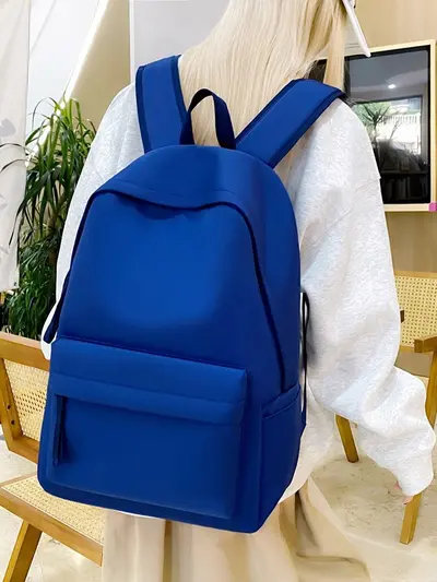 Minimalist Large-Capacity Student Backpack, Harajuku Style Middle School - 5