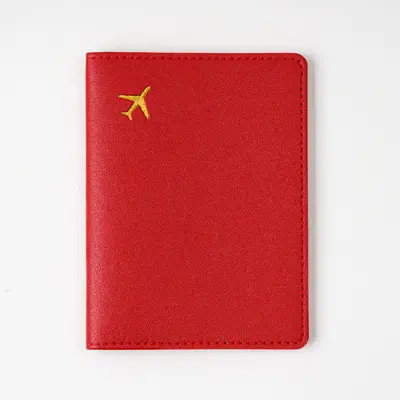 Passport holder, PVC leather, airplane design, multicolor - 6