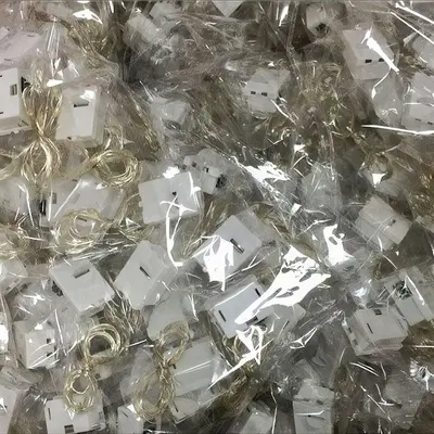 0.5m 1m 2m 3m LED bakır tel buket ışık dizisi pasta süsleme küçük renkli ışık dizisi yanıp sönen ışıklar peri ışıkları