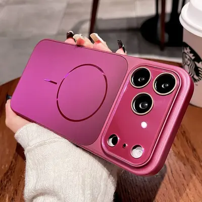 适用苹果18promax手机壳秒变大视窗AG流光磨砂磁吸iPhone17保护套 - 6