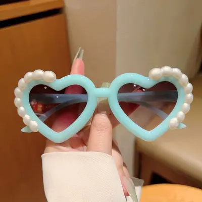 Children's Heart-Shaped Sunglasses Cute Performance Photo Prop - 12