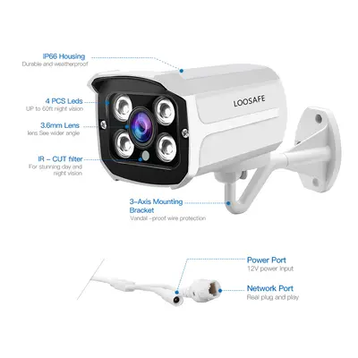 24-channel H.265X night vision IP camera system POE motion detection - 3