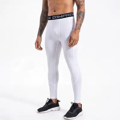 Men's Breathable Quick-Dry High-Stretch Compression Sports Tights - 11