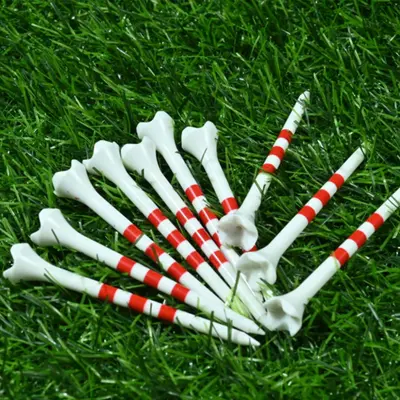 Floral Plastic Golf Tees, Five-Claw Ball Holder, Multicolor