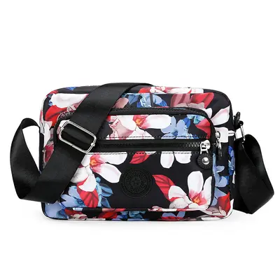 Cloth bag multilayer backpack crossbody nylon canvas bag middle-aged mother bag small bag elderly grandmother Oxford fabric women's bag - 13