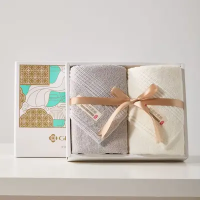 Jieliya 100% Baumwolle Klasse-A Handtuchset