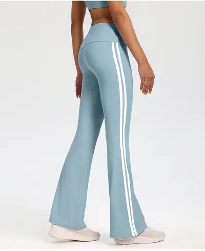 Women's High Waist Micro Flare Yoga Pants with Peach Lift - 13