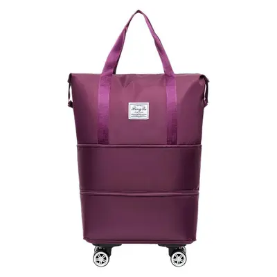 Universal Rollkoffer, Reisekoffer mit Rollen, großvolumige Tasche, Damenklapptrolley, Einkaufs- und Kosmetiktasche