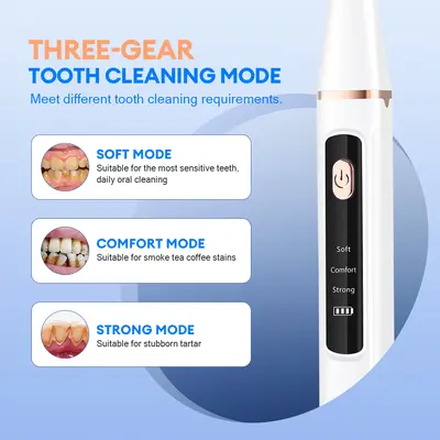 Ultrasonic electric dental cleaner device - 5