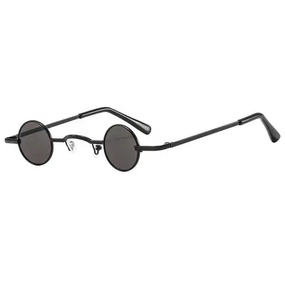 Trendige Retro-Sonnenbrille mit runden Gläsern - 7