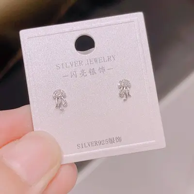S925 Silber Damen Mini Ohrstecker, koreanischer Stil - 7