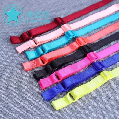 Colorful Full-Length Elastic Inner Shoulder Straps, 1.0-1.8 cm