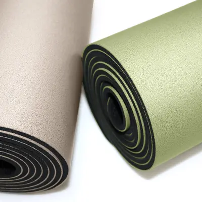 5 mm PU hindistan cevizi lifli doğal kauçuk yoga matı