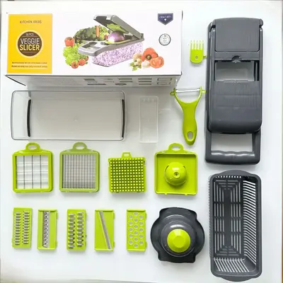 Multifunctional vegetable chopper and shredder - 11