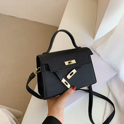 Retro Kelly Small Square Single-Shoulder Crossbody Bag for Women - 7