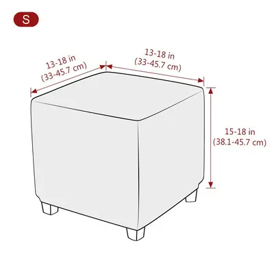 Çapraz Sınır Ayak Pedalı Taburesinin Kapağı Amazon Elastik Mısır Polar Kare Ayak Pedalı Taburesinin Kapağı Toz Koruma Kapağı Koruyucu Kapak Pedal Cover - 3
