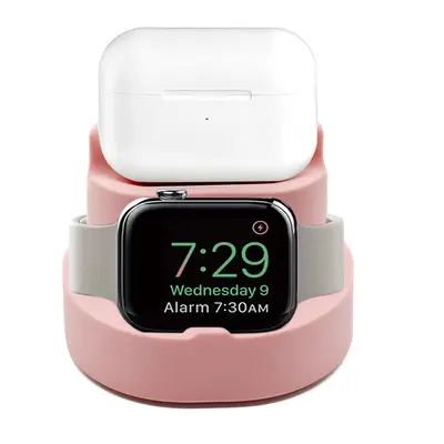 Apple kabelloses Ladepad, Smartwatch, Bluetooth kabelloses Headset, dreifache All-in-One-Schreibtisch-Silikon-Halterung für kabellose Ladefunktion