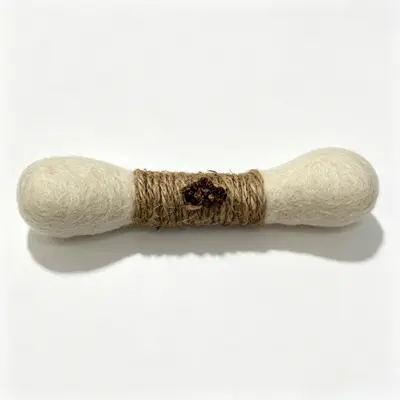 Pure Wool Cat Toy with Large Cotton Swab and Catnip - 9