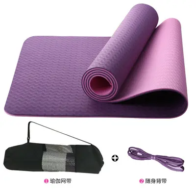 Yeni Başlayanlar İçin Kalın, Geniş ve Uzun Kaymaz Yoga Matı - 6