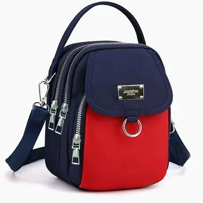 Nylon Women's Crossbody Bag with Multiple Compartments - 6