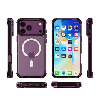 iPhone 18 Pro Max Acrylic Transparent Magnetic Case, MagSafe Compatible with Airbag