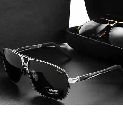 Polarized Men's Sunglasses, UV400 Protection, Day and Night Use for Driving and Fishing - 4