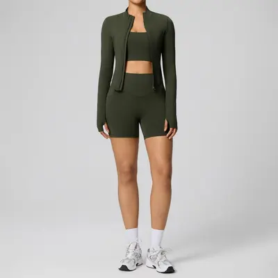 Women's Three-Piece High-Elasticity Yoga Wear Set - 10