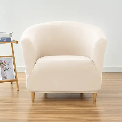 Sınır ötesi Amazon Ebay streç su geçirmez süt kadife kumaş kulüp kanepe kılıfı yuvarlak kapak tozluk
