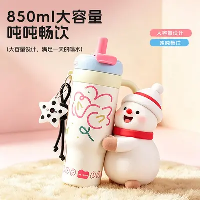 Giant Thermos Cup with Handle, Large Capacity - 3