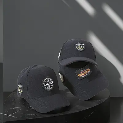 Spring Sun Protection Baseball Cap with Magic Tape Self-Adhesive Duck Billed Cap Advertising Cap Competition Team Event Promotional DIY Cap