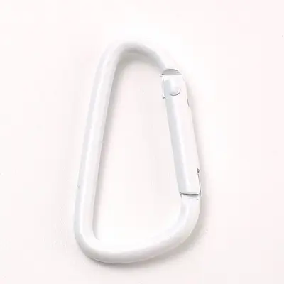 Heart-Shaped Metal Carabiner Hook, Colorful Spring Bag Charm - 12