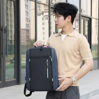 3-Piece Backpack Set with USB Charging, 16 Inch Laptop Compartment, Oxford Fabric - 5
