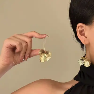 925 Silver Needle Long Tassel Zircon Earrings for Women INS Fashion Accessible Luxury Niche Versatile Elegant Bow Earrings - 8