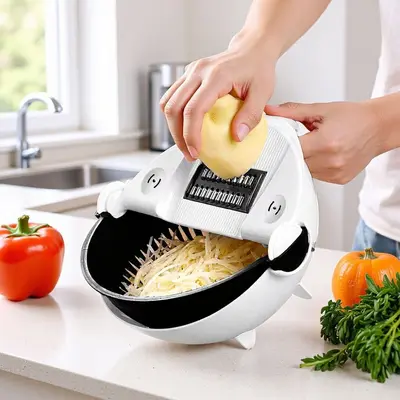 Çok amaçlı sebze kesme seti patates rendesi - 5