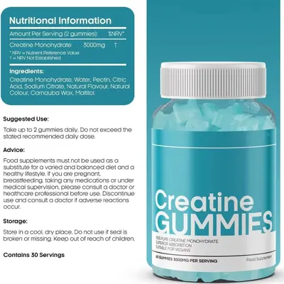 Kreatin-Gummibärchen für Krafttraining